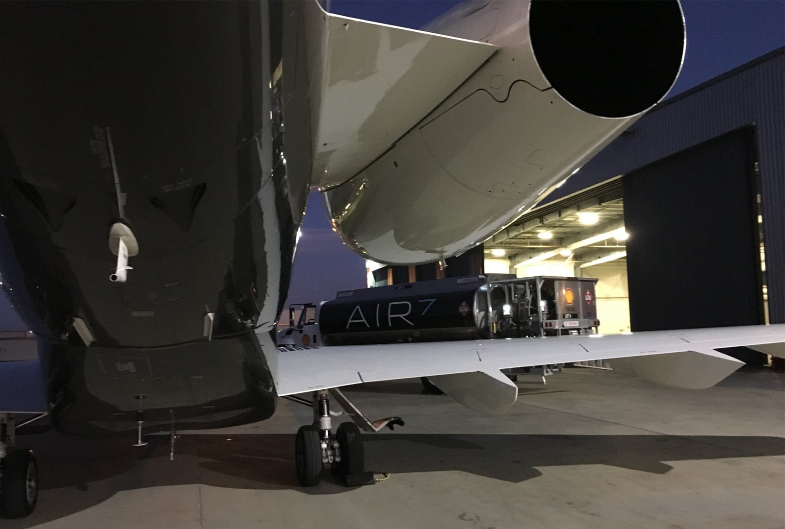 Gulfstream in Hangar